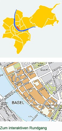 Orst- und Lageplan Altstadt Kleinbasel